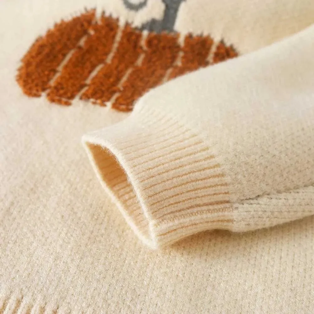 Pumpkin Spice Girls Boys Autumn Knitted Sweater for fall Thanksgiving‎ Size 5T